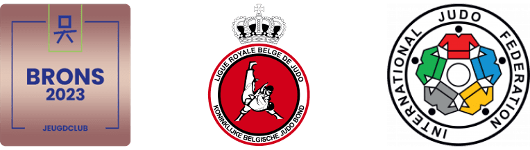 Judoclub Brons 2023 | Logo Koninklijke Belgische Judo Bond | Logo International Judo Federation